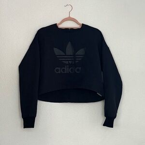 Adidas Original Cropped Trefoil Sweatshirt